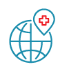 Corporate medical assistance icon
